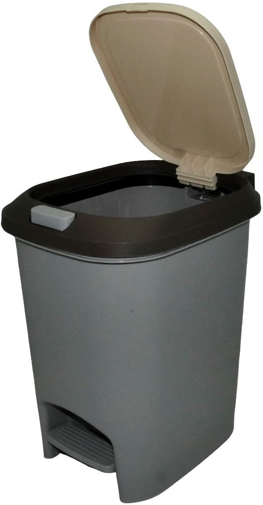 Casey 15 Litre Step On Pedal Waste Bin Grey