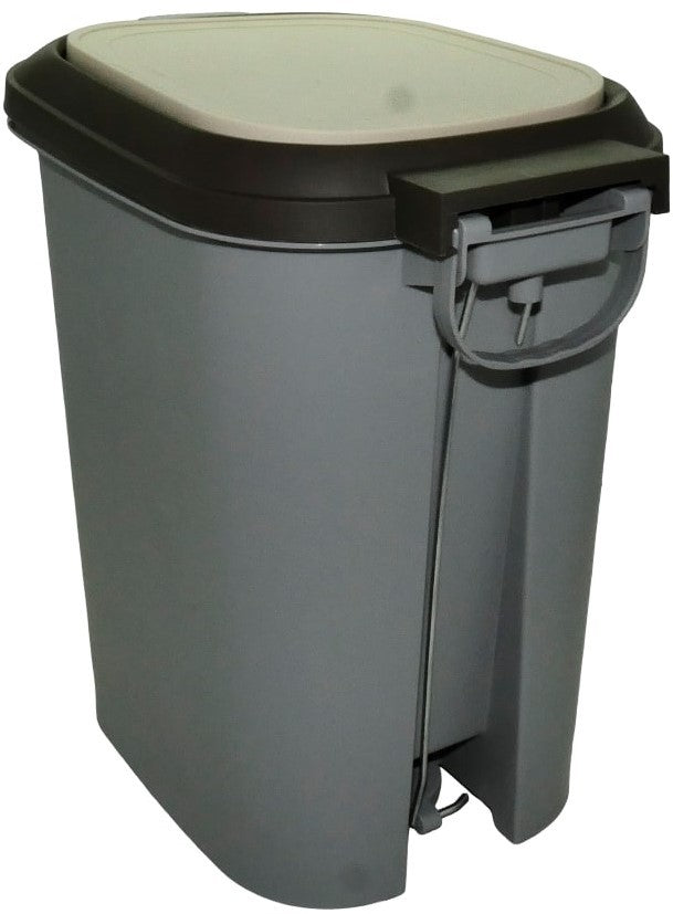 Casey 15 Litre Step On Pedal Waste Bin Grey