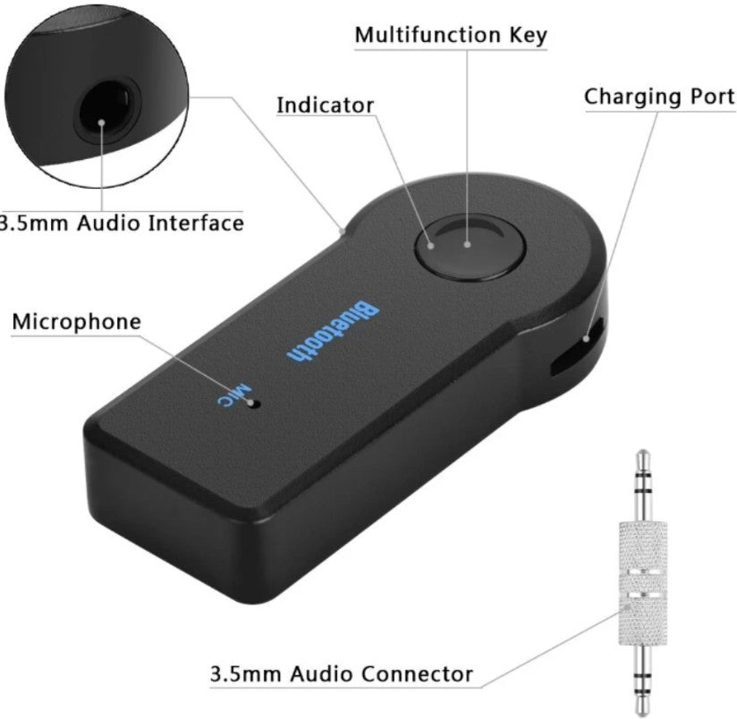UniQue Bluetooth Hand Free Music and Call Receiver