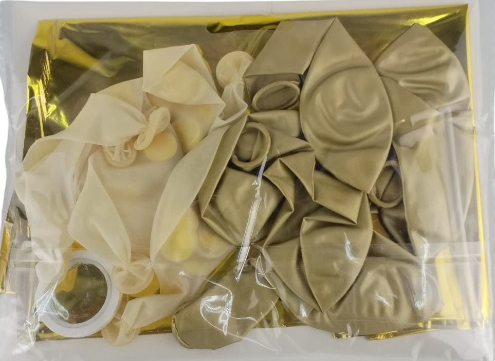 Casey 13pc Gold and White Balloon Set Nr 3