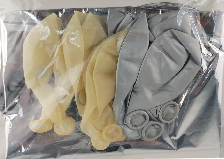 Casey 13pc Silver and White Balloon Set Nr 3