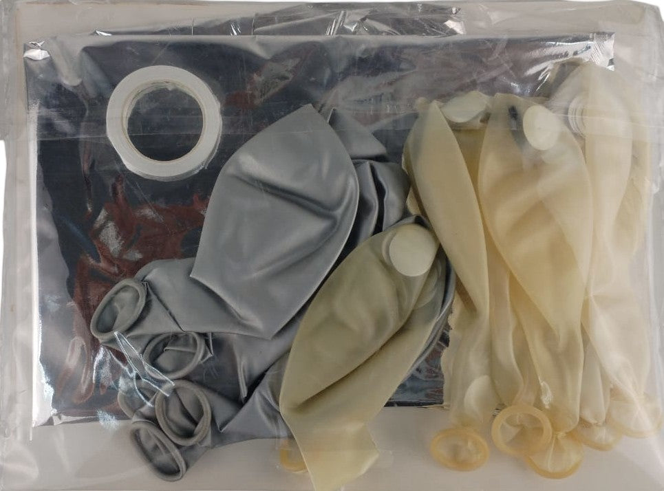 Casey 13pc Silver and White Balloon Set Nr.6