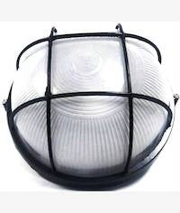 Noble Pays Round Bulkhead Light Fitting Large Black