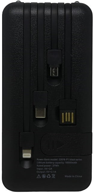 Nesty 10000mAh Black Multi Functional Power Bank