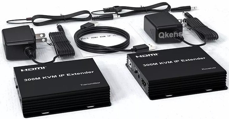 UniQue 300M HDMI KVM IP Transmitter And Receiver Extender