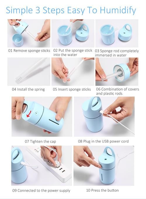 CaseyMagic Cup Shaped 175ml Multifunctional Portable USB