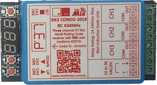 Nice ET Condo 3 Channel Receiver