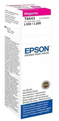 Epson T6643 Magenta Ink Bottle 70Ml For L110 L300 L210 L355