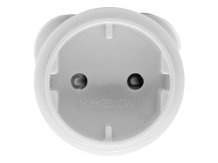 2-Pin Schuko to 16A 3-Pin Adaptor - Guards On Duty Shop & Security Guards