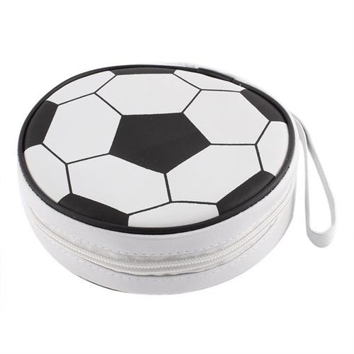 Ebox 24Pcs Cd Holder Black &Amp; White Socce