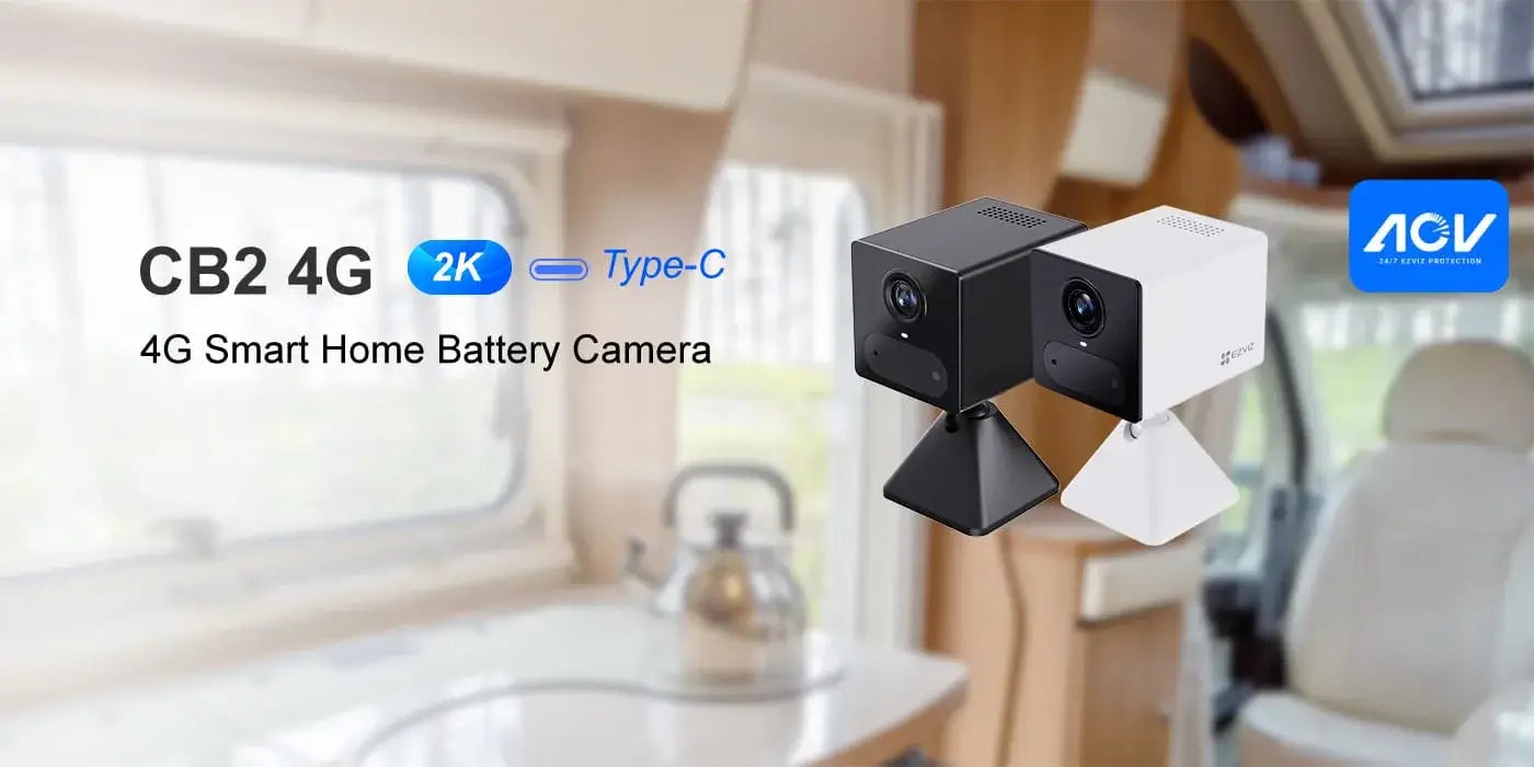 EZVIZ CB2 4G Connectivity 2K Smart Home Camera (Requires a SIM Card)