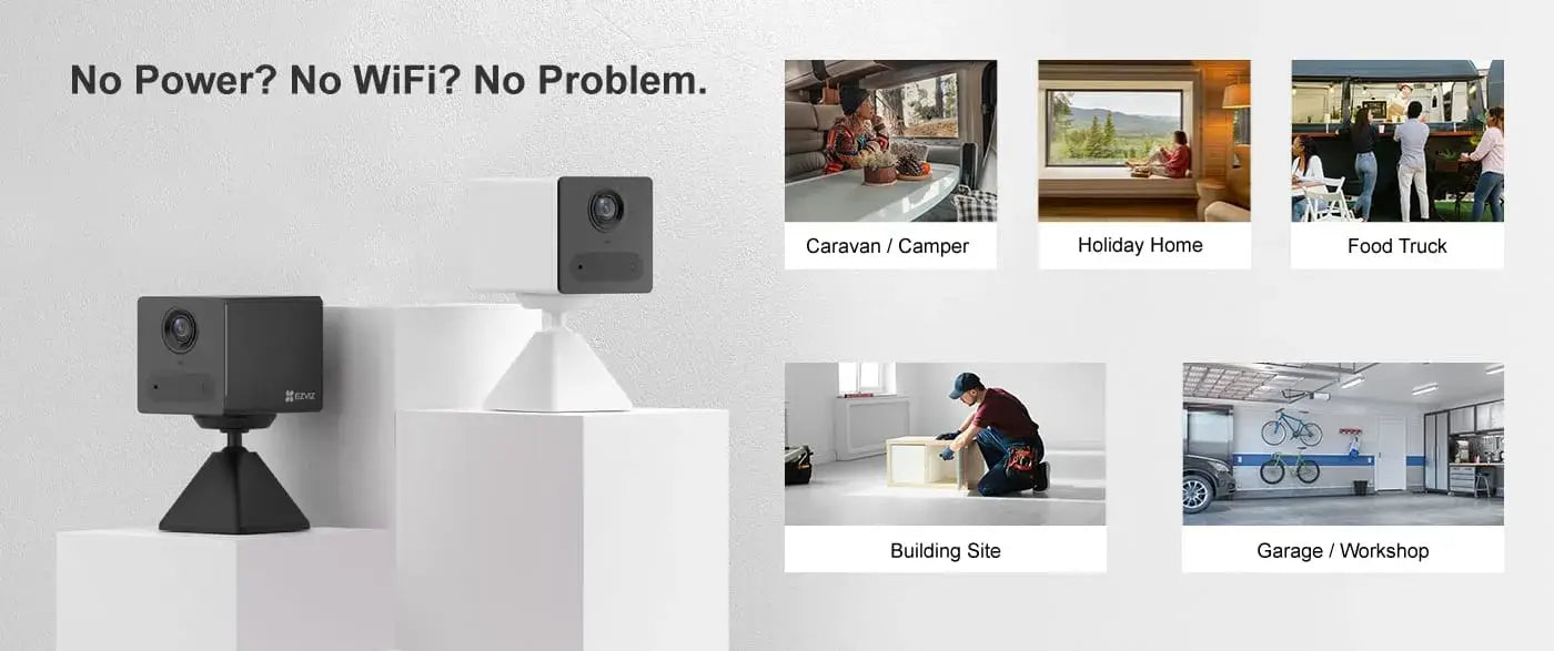 EZVIZ CB2 4G Connectivity 2K Smart Home Camera (Requires a SIM Card)