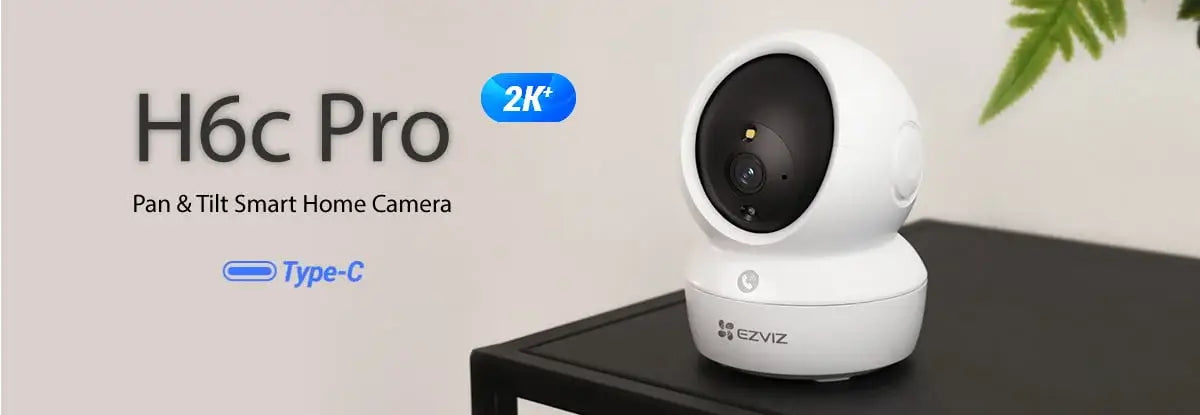 EZVIZ H6C Pro 2K + Pan Tilt WiFi Camera (4MP)