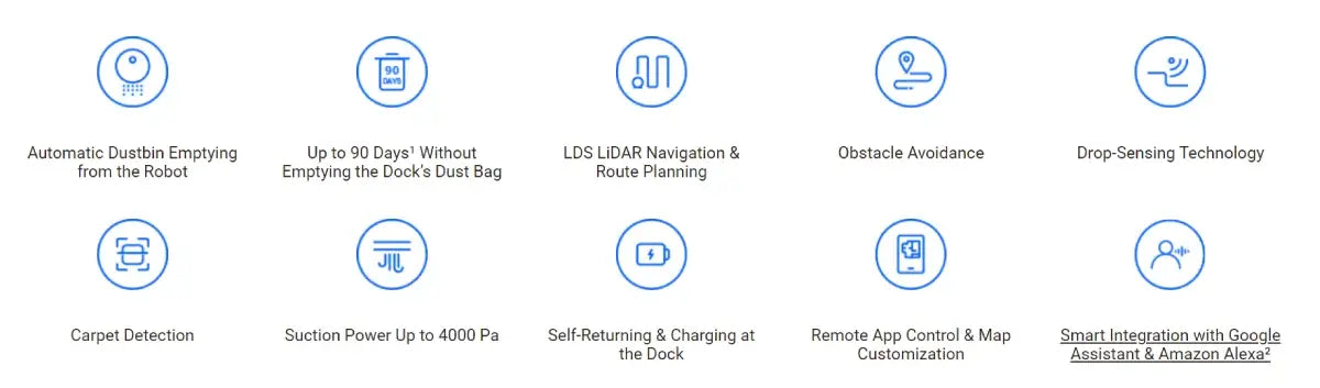 EZVIZ RE4 Plus Robot Vacuum & Mop Combo