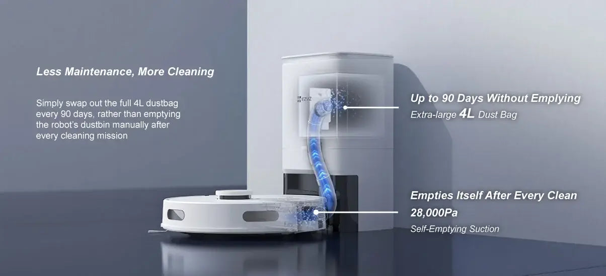 EZVIZ RE4 Plus Robot Vacuum & Mop Combo
