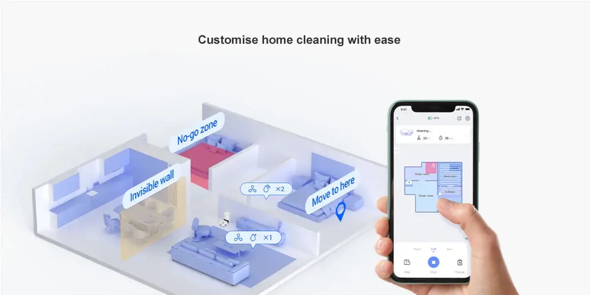 EZVIZ RE4 Plus Robot Vacuum & Mop Combo