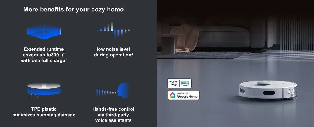 EZVIZ RE4 Plus Robot Vacuum & Mop Combo