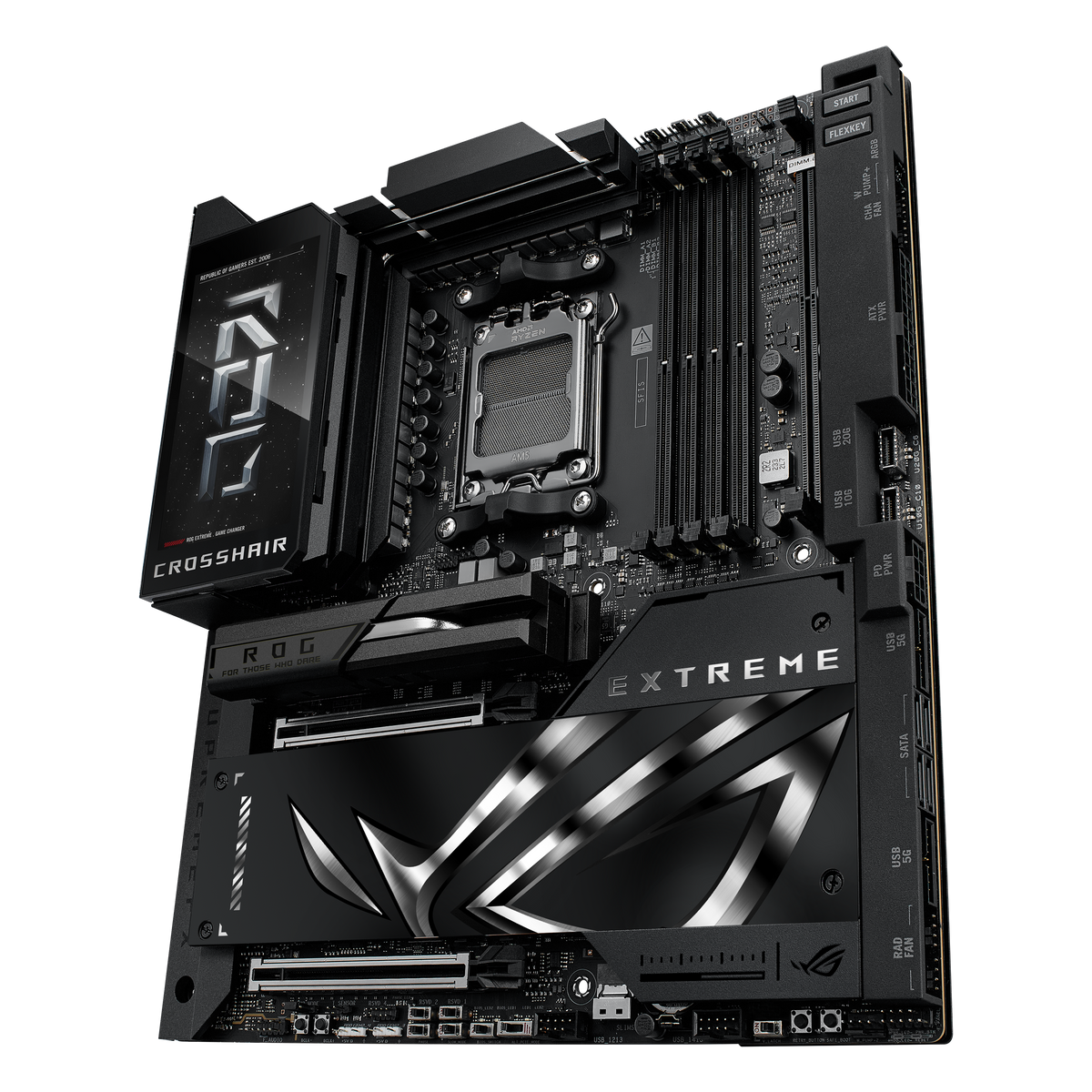 ASUS Motherboard/ATX/AM5/4xDIMM/Max.256GB/DDR5/2xTYPE-C/ 1xHDMI/2xPCIe5x16/1xPCIe4x4/1xPCIe3x1/ 5xM.2/4xSATA/WIFI 7/RAID.