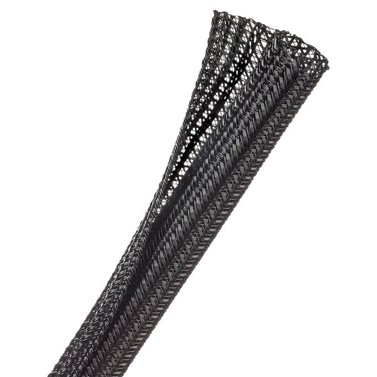 1m Wrappable Split Braid 12.7mm Black (f6n0.50bk) — Techflex | Guards on Duty Shop
