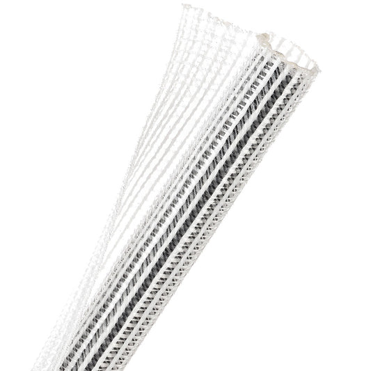 1m Wrappable Split Braid 12.7mm Cl/wht (f6n0.50cw) — Techflex | Guards on Duty Shop