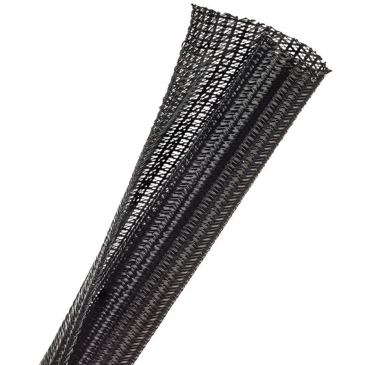 1m Wrappable Split Braid 19mm Black (f6n0.75bk) — Techflex | Guards on Duty Shop