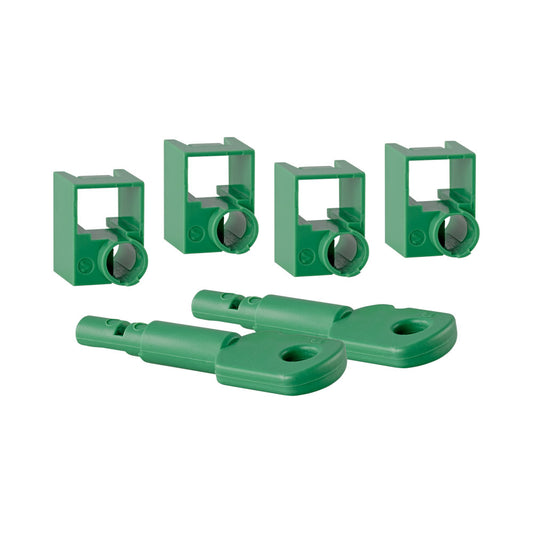 CABLE LOCK-PLUS 4 LOCKS-RJ45-(FA-5092-)GREEN