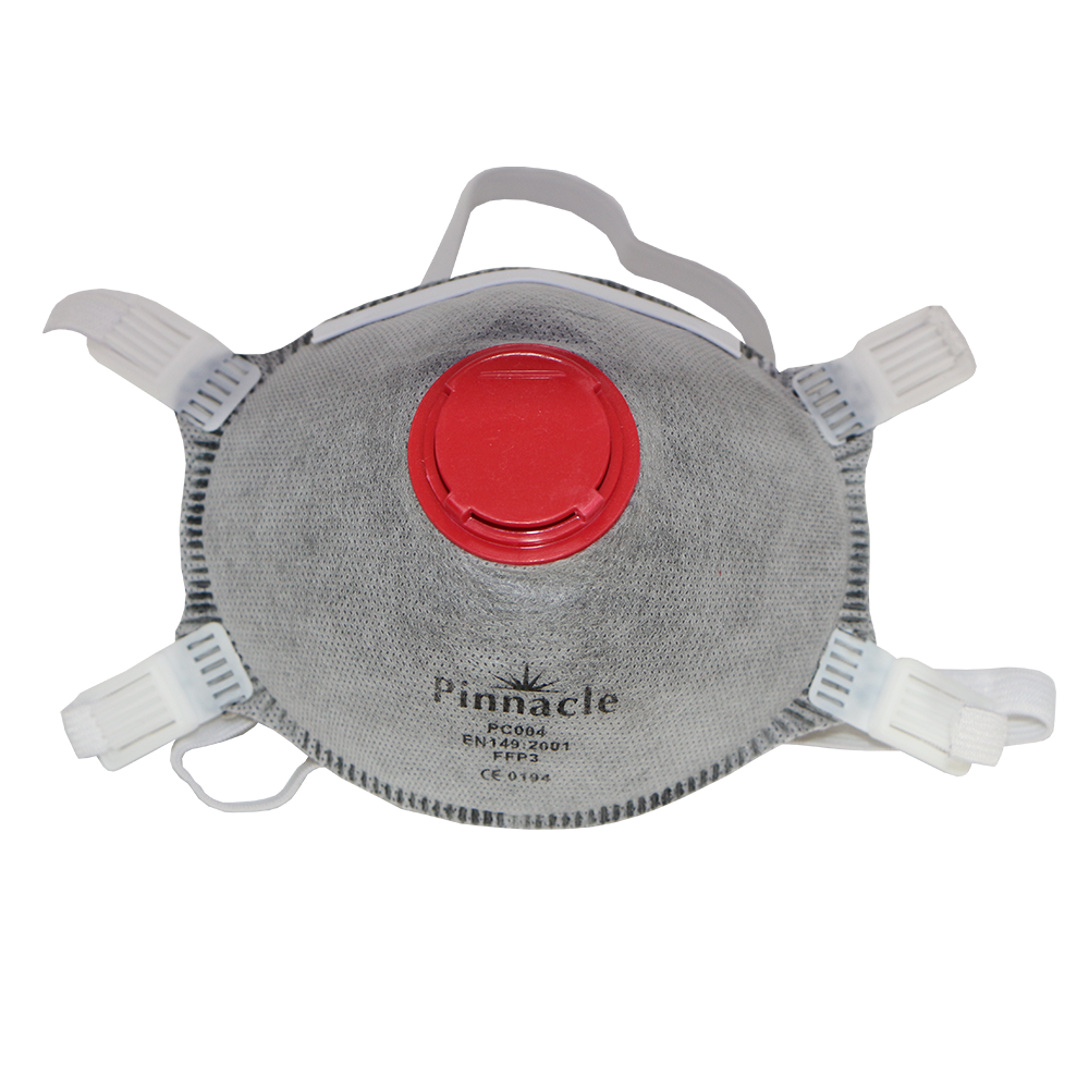 Pinnacle PC004 FFP3V Active Carbon Dust Mask with Valve SABS Approved
