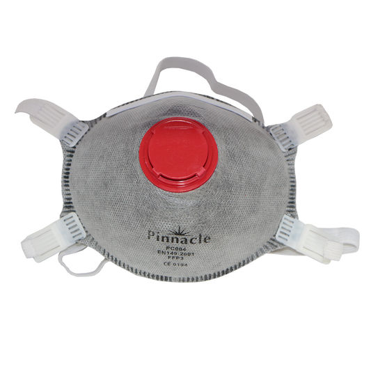 Pinnacle PC004 FFP3V Active Carbon Dust Mask with Valve SABS Approved