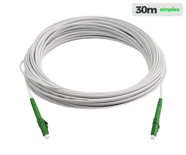 UltraLAN Pre-Terminated Drop Cable (LC/APC) Simplex – 30m White