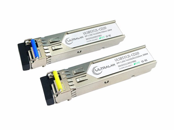 UltraLAN 1G SFP BiDi Module Pair – SM 20KM 1310/1510nm