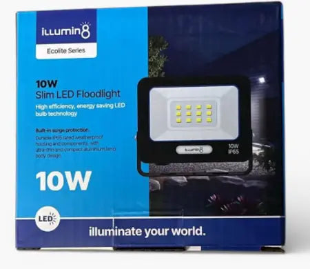 Illumin8 - 10W LED Floodlight / 6kv Surge / IP65 / 30 000hrs (3 Pack)