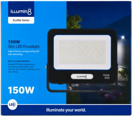 Illumin8 - 150W LED Floodlight / 6kv Surge / IP65 / 30 000hrs