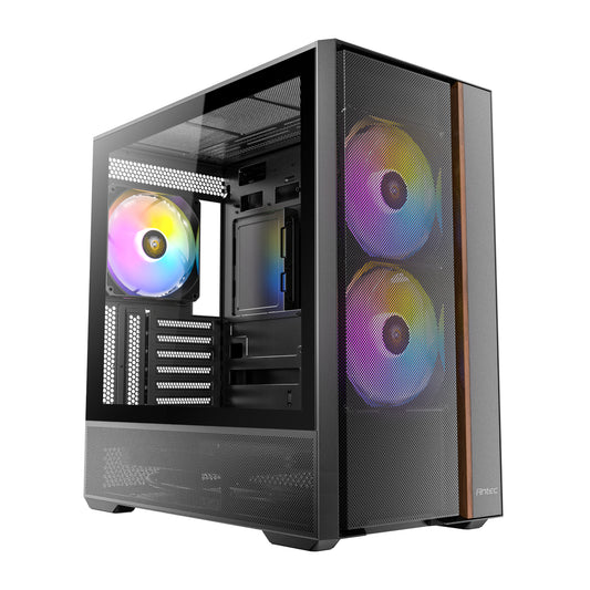 Antec FLUX Rear ARGB ATX Mid Tower Gaming Chassis - Black - Guards On Duty Shop & Security Guards