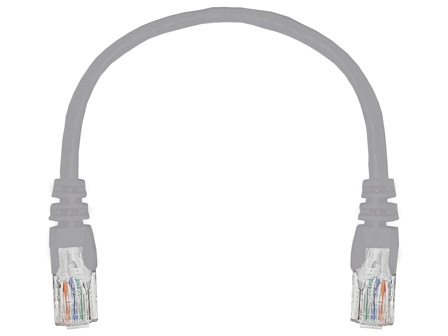 Linkbasic 22cm UTP Cat5e Flylead Grey - Guards On Duty Shop & Security Guards