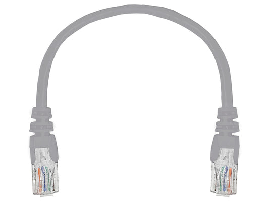 Linkbasic 22cm UTP Cat5e Flylead Grey - Guards On Duty Shop & Security Guards