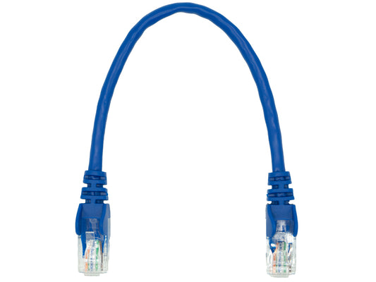 Linkbasic 22cm UTP Cat5e Flylead Blue - Guards On Duty Shop & Security Guards