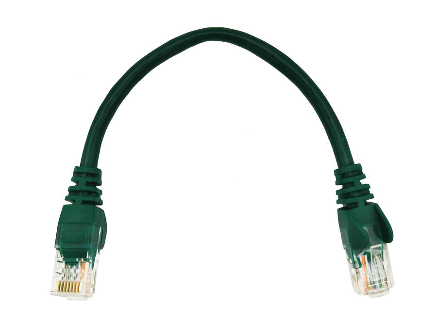 Linkbasic 22cm UTP Cat5e Flylead Green - Guards On Duty Shop & Security Guards