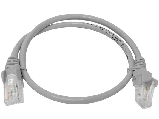 Linkbasic 50cm UTP Cat5e Flylead Grey - Guards On Duty Shop & Security Guards