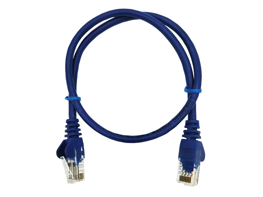 Linkbasic 50cm UTP Cat5e Flylead Blue - Guards On Duty Shop & Security Guards