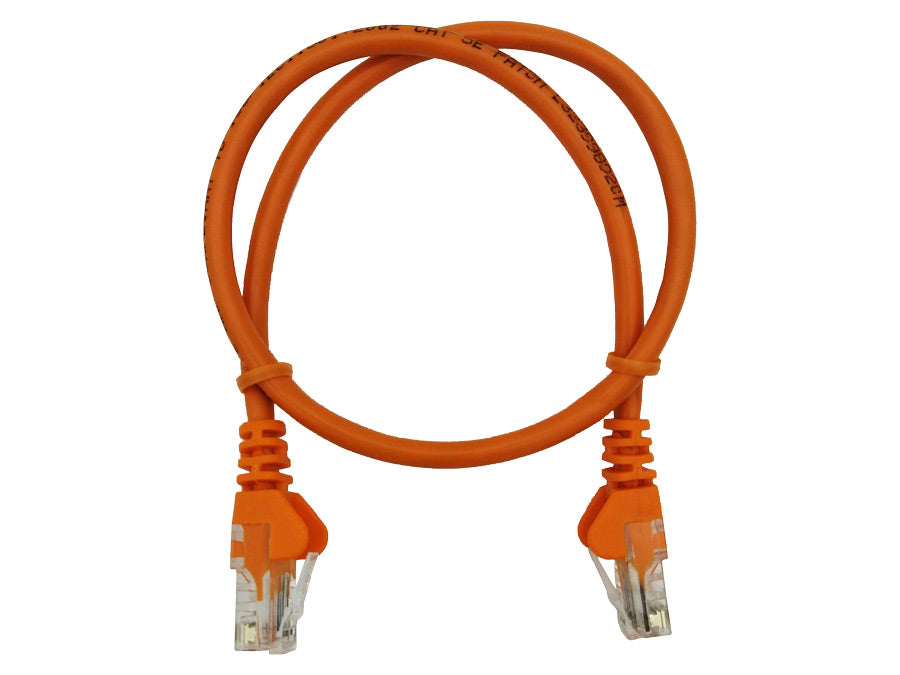 Linkbasic 50cm UTP Cat5e Flylead Orange - Guards On Duty Shop & Security Guards