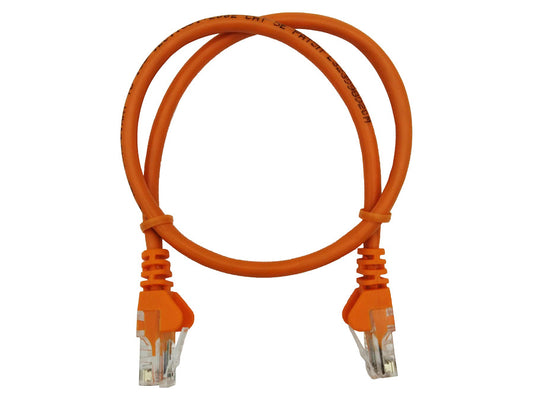 Linkbasic 50cm UTP Cat5e Flylead Orange - Guards On Duty Shop & Security Guards
