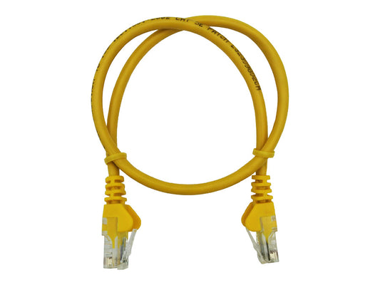 Linkbasic 50cm UTP Cat5e Flylead Yellow - Guards On Duty Shop & Security Guards