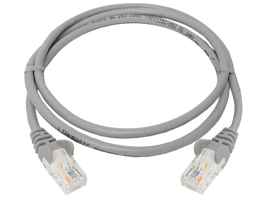 Linkbasic 1 Metre UTP Cat5e Flylead Grey - Guards On Duty Shop & Security Guards