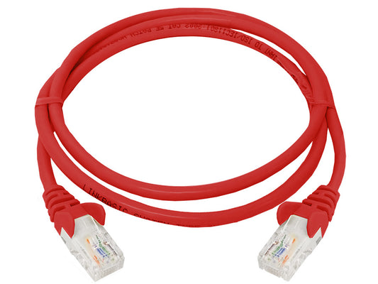 Linkbasic 1 Metre UTP Cat5e Flylead Red - Guards On Duty Shop & Security Guards