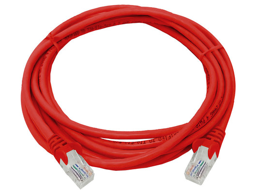 Linkbasic 3 Metre UTP Cat5e Flylead Red - Guards On Duty Shop & Security Guards