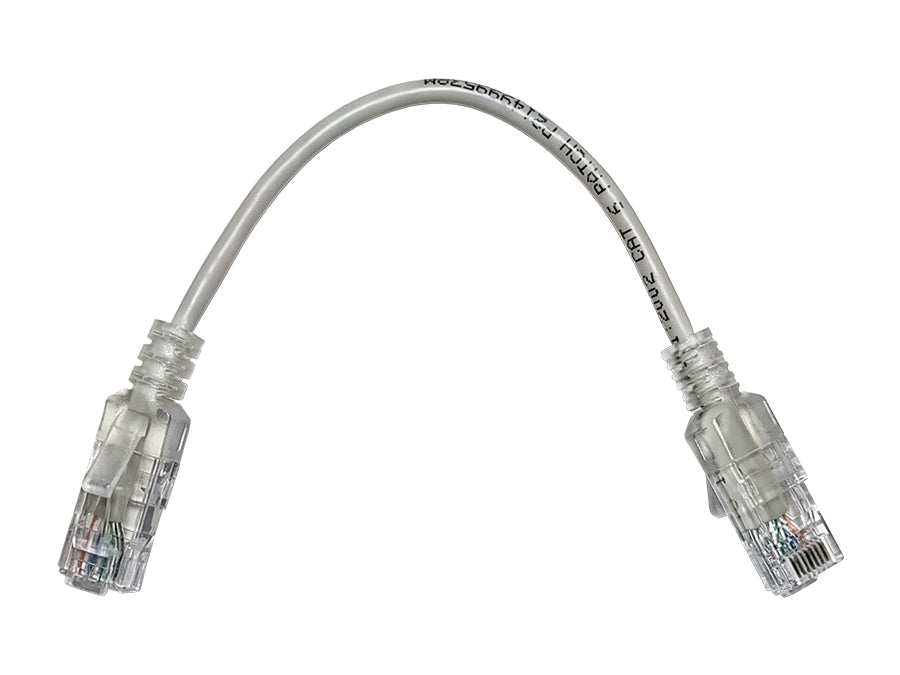 Linkbasic 22cm UTP Cat6 Nano Thin Patch Cable Grey - Guards On Duty Shop & Security Guards