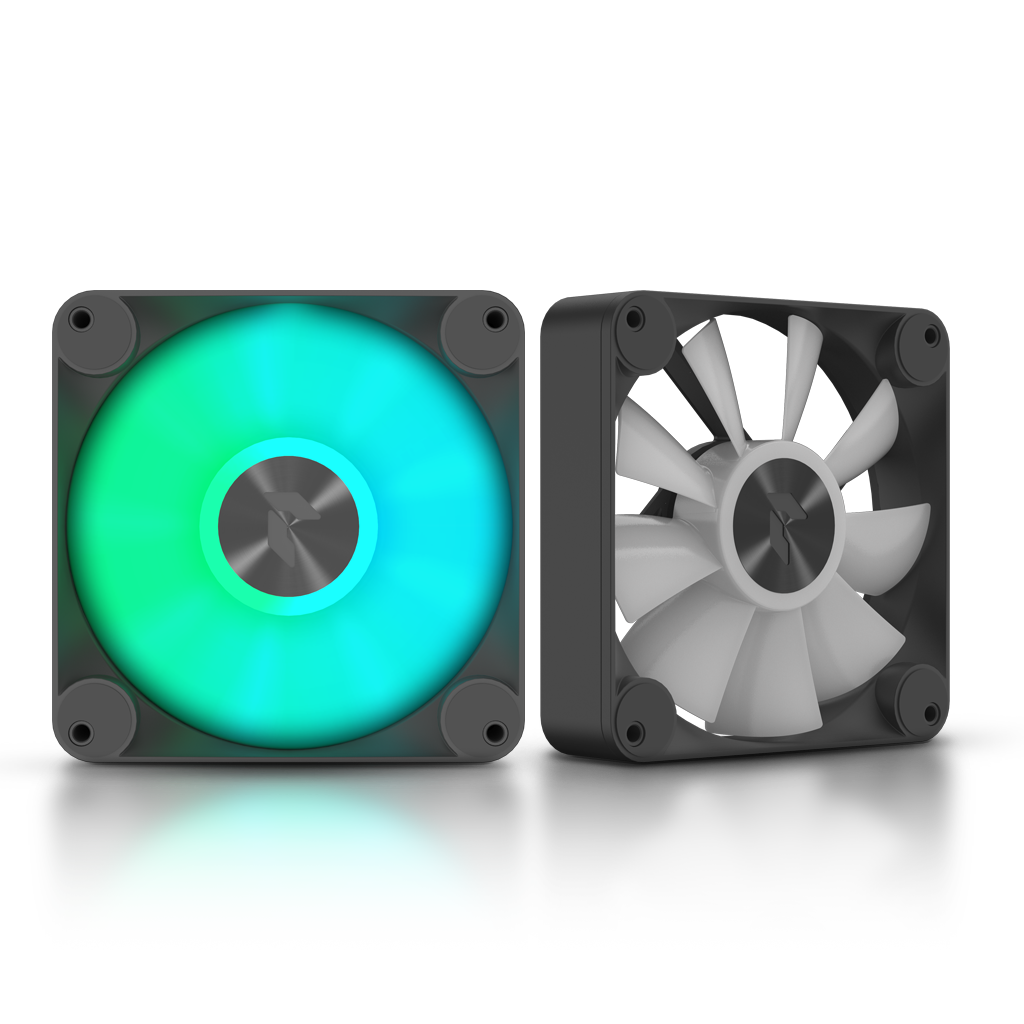 Aerocool APNX FP1-R 120mm PWM ARGB Fan - Black - 3 pack with Hub