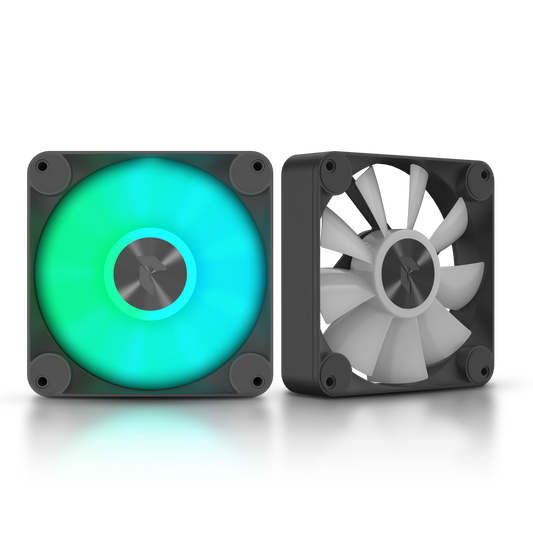 Aerocool APNX FP1-R 120mm PWM ARGB Fan - Black - 3 pack with Hub