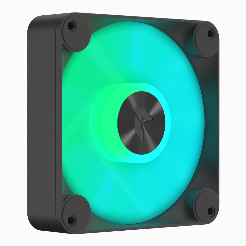 Aerocool APNX FP1-R 120mm PWM ARGB Fan - Black - 3 pack with Hub