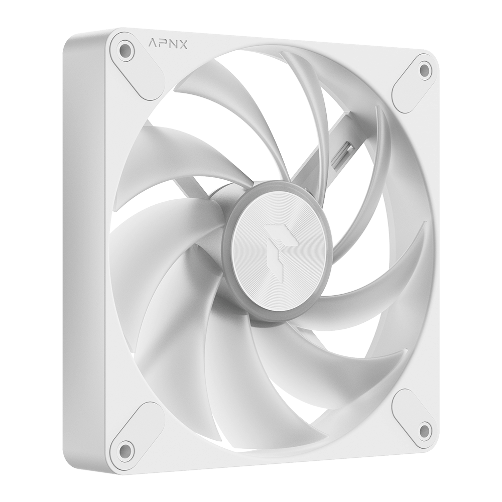 Aerocool APNX FP3 140mm PWM ARGB Fan - White - 2 pack; Incl 2×PWM extension cables